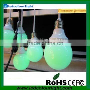 hightest quality 80mm E27 dmx control RGB LED bulb light with 2 years warranty