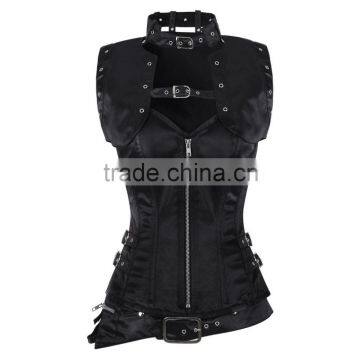 NEW 2016 STEAMPUNK CORSET WITH ZIPPER OPENING