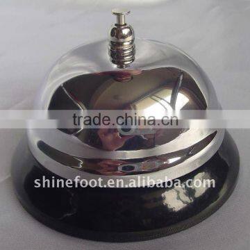 3.5" round call bell A12-D02 silver plated reception bell (A241)