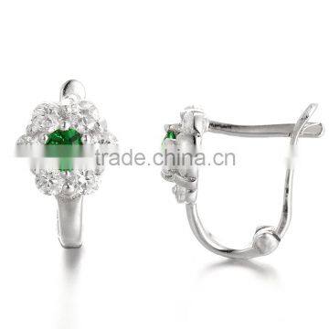 Green Stone Jewelry Earrings for Women Daily Wear