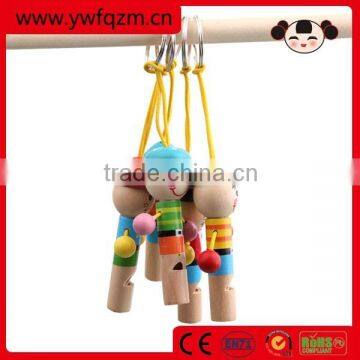 Wholesale handmade fancy wooden toy whistle