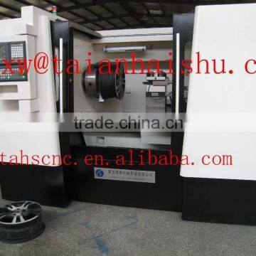 Easy operation of the probe-type wheel repair lathe
