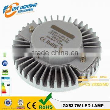 6W7W8W 2835SMD LED GX53 7Watt - 500 Lumen 2100K CE and ROHS / gx53 lampholder