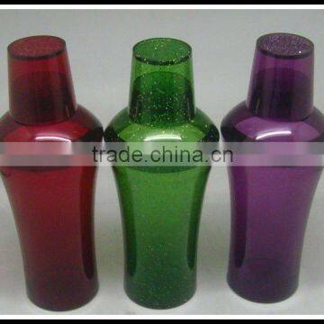 transparent plastic wine cocktail shaker 350ml for bar