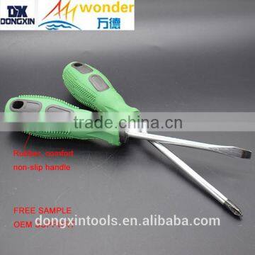 hot sale two-color rubber grip phillips screwdriver