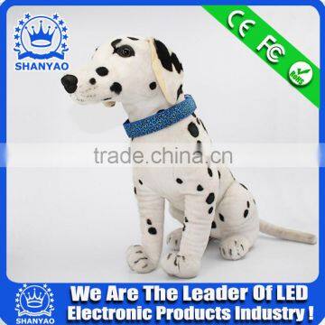2015 Hot Selling Christmas LED Electronic Dog Collar With Leopard