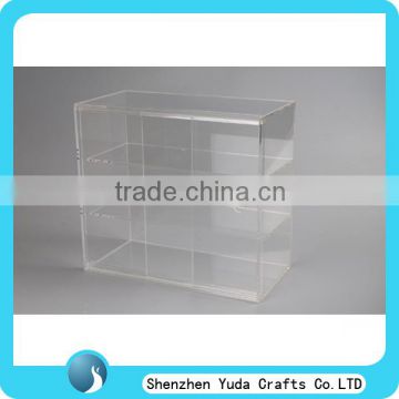 wholesale price plexiglass figure display case, counter bakery display case acrylic clear shelves