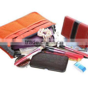 Lady's Cosmetic Storage Bag Pouch Purse Large Liner Tidy Travel Multi Functional Cosmetic Bag Organizer Handbag 6 Colors photo-3