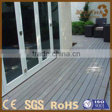 Black extruded wood plastic composite household garden decking