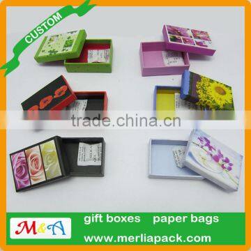 Red Poppy Mini Square Gift Box 6 DesignX2=12pcs Cardboard Shrink Pack Christmas New Box