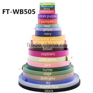 New Popular Colorful Nylon Webbing Strap, Nylon Colorful Ribbon, Use To Make Pet Collar FT-WB505