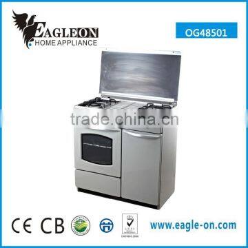 CE 4 burners free standing gas cooker Oven