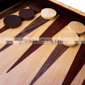 High Quality Inlaid Wood Traditional Backgammon Set photo-2