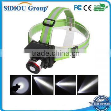 Sidiou Group XPE 5W Spotlight Solar Charging Light Headlamp Headlight UK/EU Plug Flashlight Head Torch Light To Bike Camping