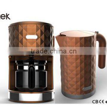 2016 hot sale diamond rang kitchen appliance drip coffee maker and electric kettle
