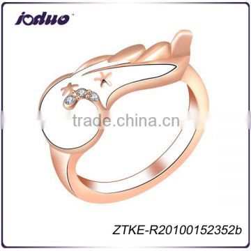 Cheap Price Rose Gold Feather Fashion Ring 2016