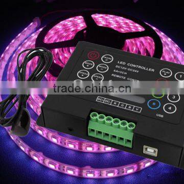 3 channels constant voltage programmable ir remote control rgb controller for led lights led strip