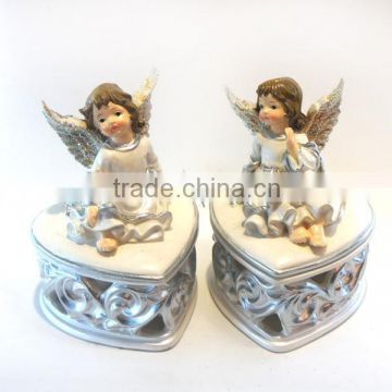 pray girl polyresin creative angel ,praying angel statue ,stock