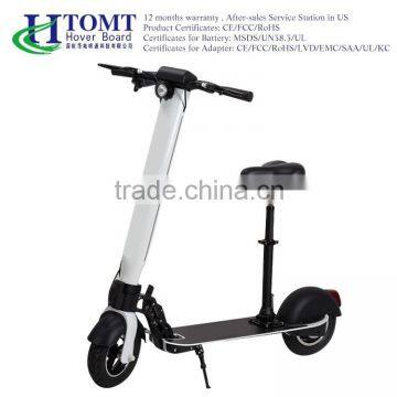 New Arrival Electric 10inch 500w Adults Portable Kick Cheap Electric Scooter With Seat photo-2