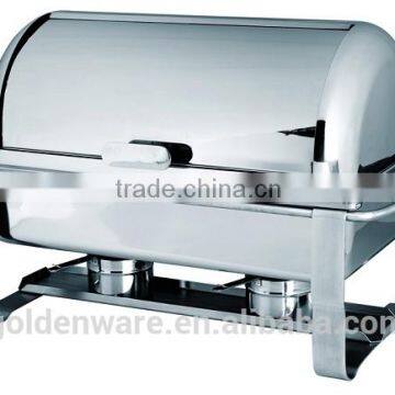 GW900-033 2016 Hot New Hot Sale Promotion stainless steel roll top 9L economic chafing dish set