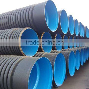 plastic sewage pipe 300mm corrugated drainage pipes