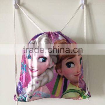 Girls Satin Drawstring Bag on Frozen Image Availabel