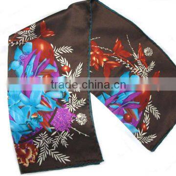 Factory 2012 Fashion 100% Pure Silksatin Scarfs