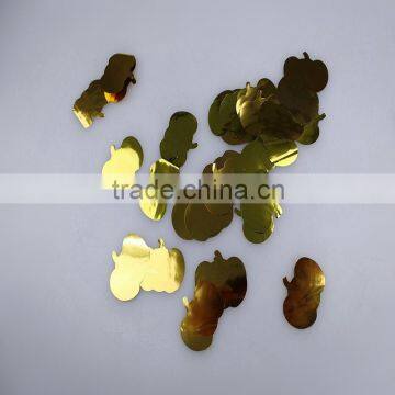 golden foil pumpkin confetti