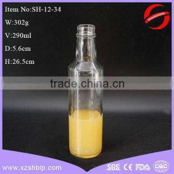 290ml round shape glass oil bottle wholesale for cooking oil