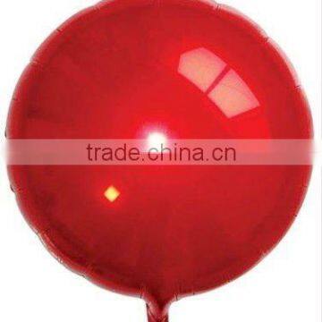 Solid Color Circle Mylar balloons-Red - 18", 100 pcs/lot, Free Shipping