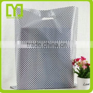 Yiwu custom logo design printing wholesale die cut shopping bag