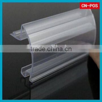 supermarket plastic rail with price holder for display