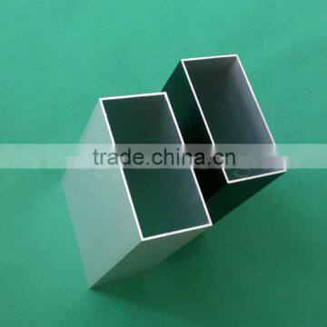 Silver Matt Anodized Aluminium Square Tube