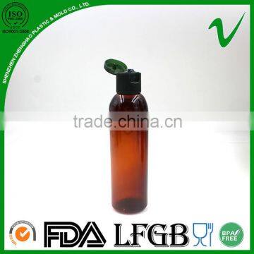 Hot sale cylinder shampoo 1 ounce plastic bottles with flip top cap