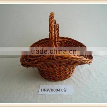 handmade reusable storage wicker basket for wedding or decoration