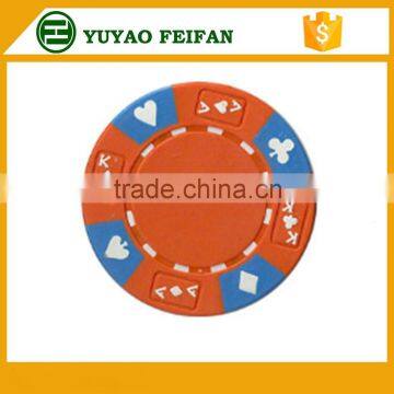 Good quality 14g clay custom poker chip for family games