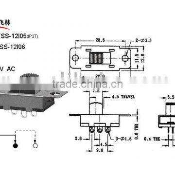 Slide Switch FSS-13I05 13I06(dip slide switch , miniature slide switch, mini slide switch)