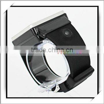 1.54" S6 Android4.0.4 MTK6577 Dual Core 1.0GHz 512MB and 4GB Bluetooth Smart Watch Phone White photo-3