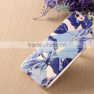 Transparent Ultrathin Hard Plastic Cell Phone Case With Blue Painting Case for Iphone photo-3