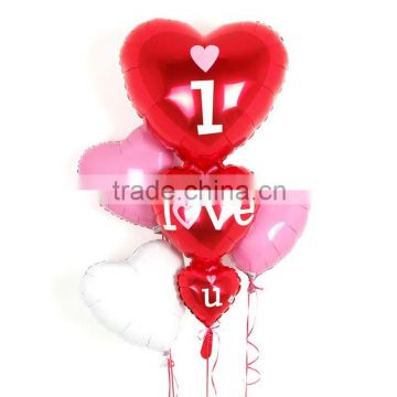 Charming heart inflatable balloon, love helium balloon, printed lovers balloons