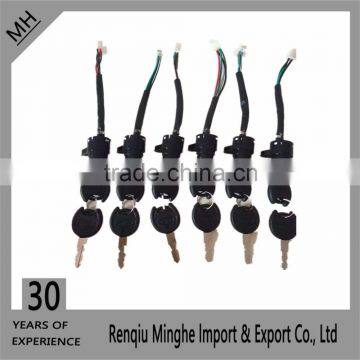 Ignition Key Switch Electric Scooters Bicycle 4 Wires Made in China