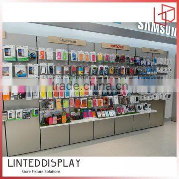 Wall Mounted MDF Made Display Stand For Mobile Accessories
