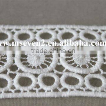 New Lace Designs 2016 Cotton Embroidery Lace With 5cm in White Lace for Lady Clothing photo-3
