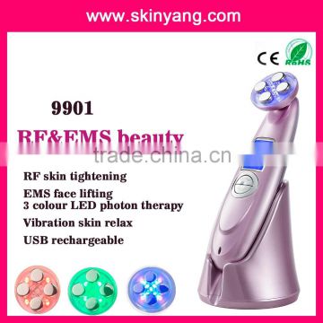 new 3 in 1 ultrasound galvanic red blue light beauty equipment, beauty machine, electric dead skin