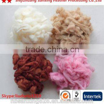 Dyed carbonized combed nerino wool fine color