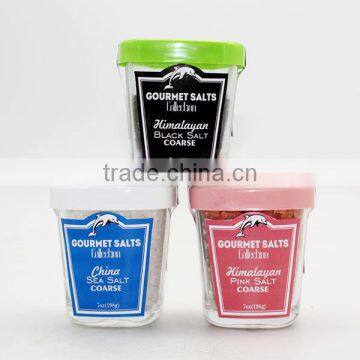 Gourmet Salt Gift Sets Packing Himalayan Black Salt 7oz 198g Glass Jar With Plastic Cap 6 Colors Available photo-4
