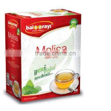 Filtering Melissa Herbal Tea Bags