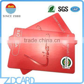 nfc Paper Card 13.56mhz Paper RFID Ticket