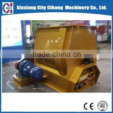 Durable double shaft paddle mixer