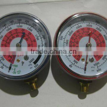 Refrigeration tool compound gauge / compound pressure gauge / pressure gauge manometer